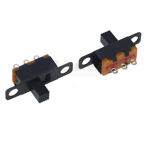 SS12F15 手柄多个高度 SS-12F15 三脚 拨动 滑动开关 1排2档 3脚 - 图3