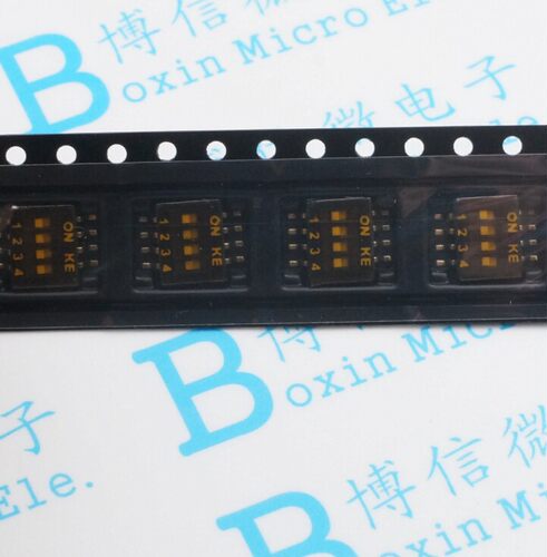 1.27 贴片 4位 原装进口 DSHP04TSGER 台湾KE 1.27mm 4路拨码开关 - 图0