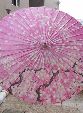 中式古风复古围炉煮茶庭院油纸伞