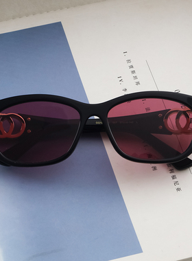 显脸小 倪妮同款墨镜女葡红色方圆脸开车太阳镜猫眼时尚高级感 轻