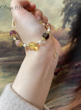 天然福禄寿水晶闺蜜送礼ins手链