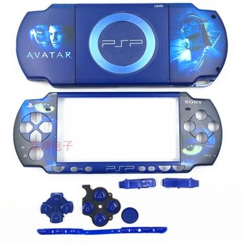 ສິນຄ້າໃໝ່ PSP2000 case limited edition PSP2000 game replacement case above and lower coverers screw buttons with accessories