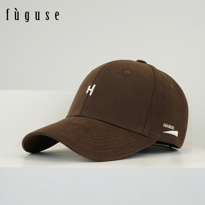 秋冬简约字母硬顶棒球帽子男女ins韩版休闲百搭宽檐显脸小鸭舌帽,淘宝优惠券,粉丝福利购,淘宝优惠卷