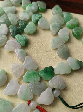 天然A货翡翠如意锁玉手链飘阳绿手链手串正品男女宝宝款编织原创