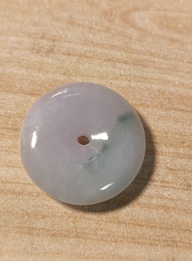 天然翡翠A货紫本命年平安扣女生缅甸玉扣复古独特女宝送父母礼物