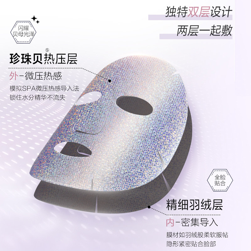 欧诗漫女王富勒烯熬夜玻尿酸面膜 欧诗漫得尔贴片面膜