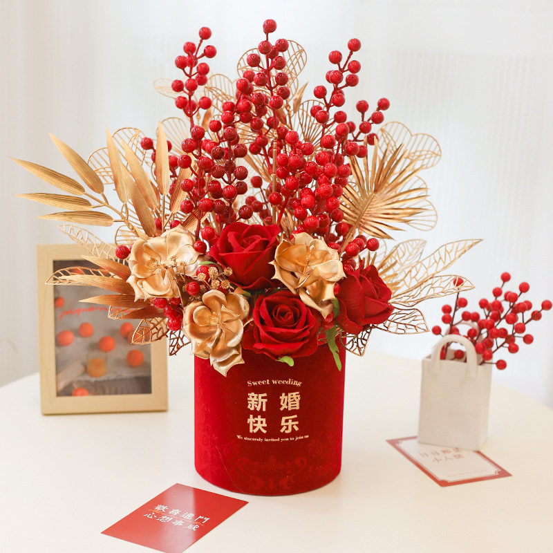 2026新年福桶成品套装大礼包年宵花桶春节喜庆乔迁仿真花装饰摆件,淘宝优惠券,粉丝福利购,淘宝优惠卷