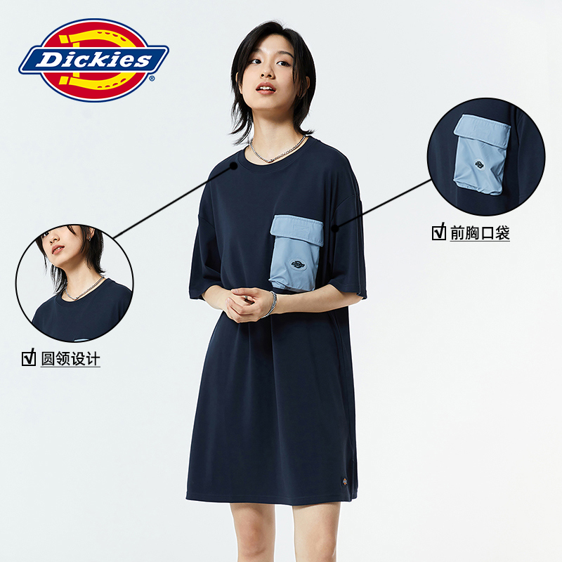 Dickies商场同款工装风口袋设计裙子