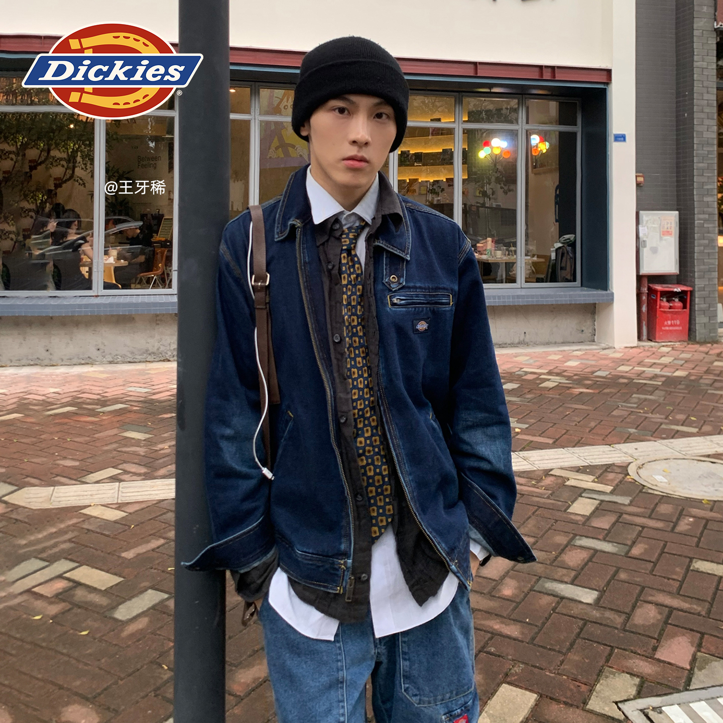 【预售】Dickies25秋冬水洗牛仔IKE夹克宽松版型带扣领DK0A88MU