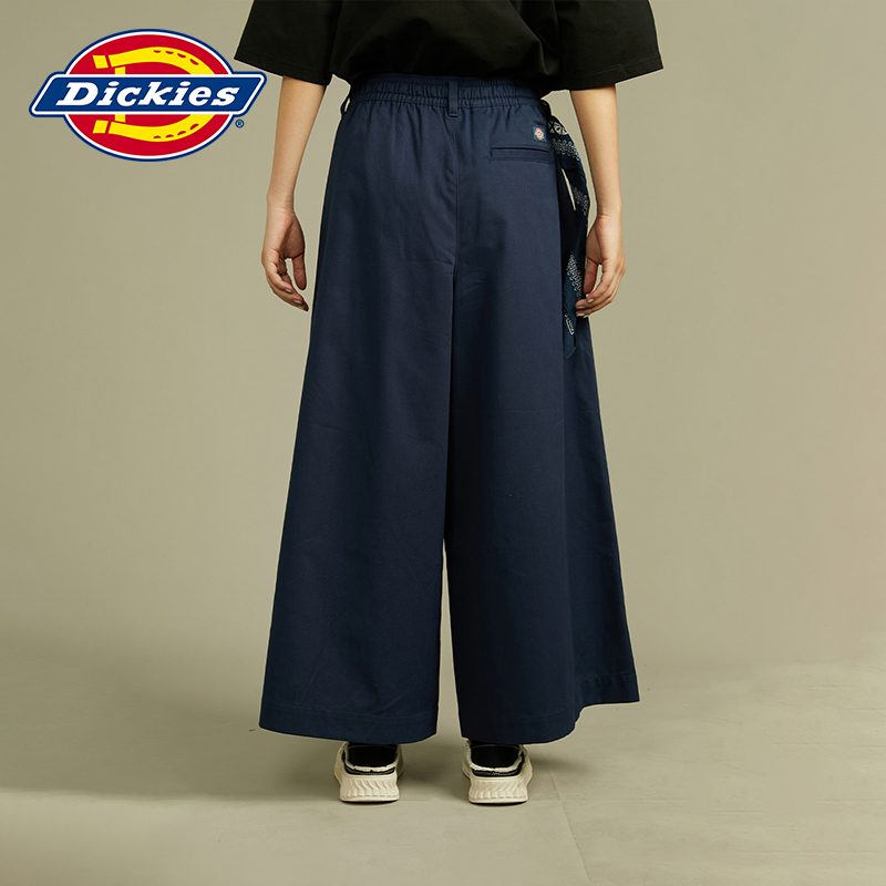 Dickies 春夏工装女式休闲阔腿裤 背后松紧宽松 - 图3