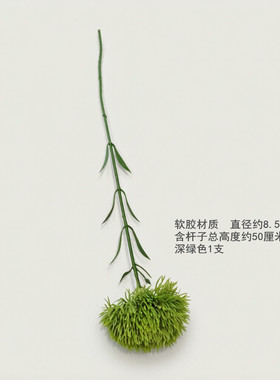 仿真绿毛球绿石竹软胶高品质装饰永生花束diy材料样板间摆件插花