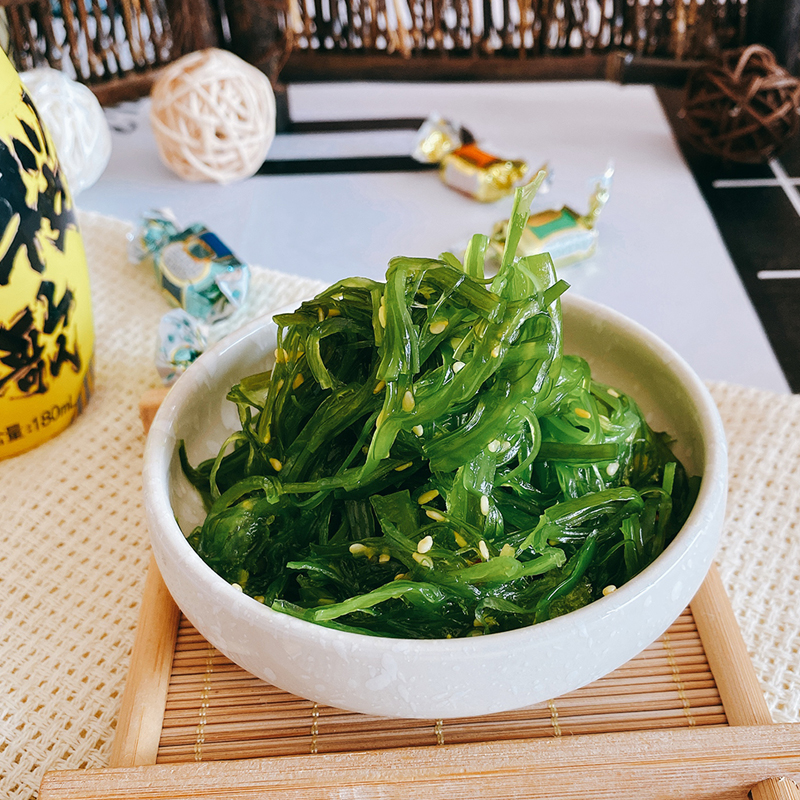 洋琪中华海草沙律裙带菜海草即食寿司海草丝海草菜日式料理沙拉-图0