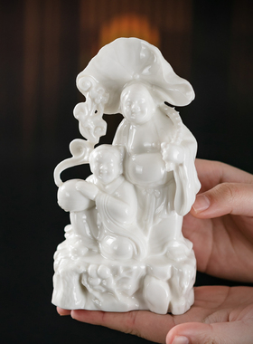 结婚礼物客厅陶瓷摆件摆设新中式