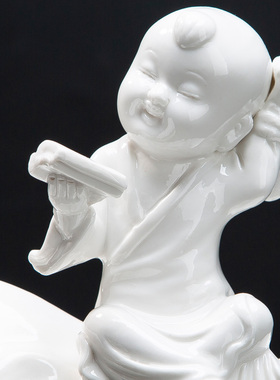 玄关工艺品牧童陶瓷旺丁财兴旺