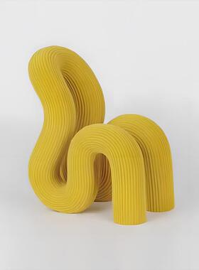 样板间客厅咖啡装饰品陶瓷兔子