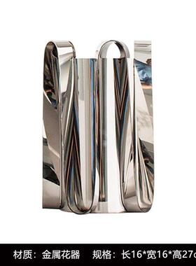 极简轻奢样板间茶几组合软装摆件