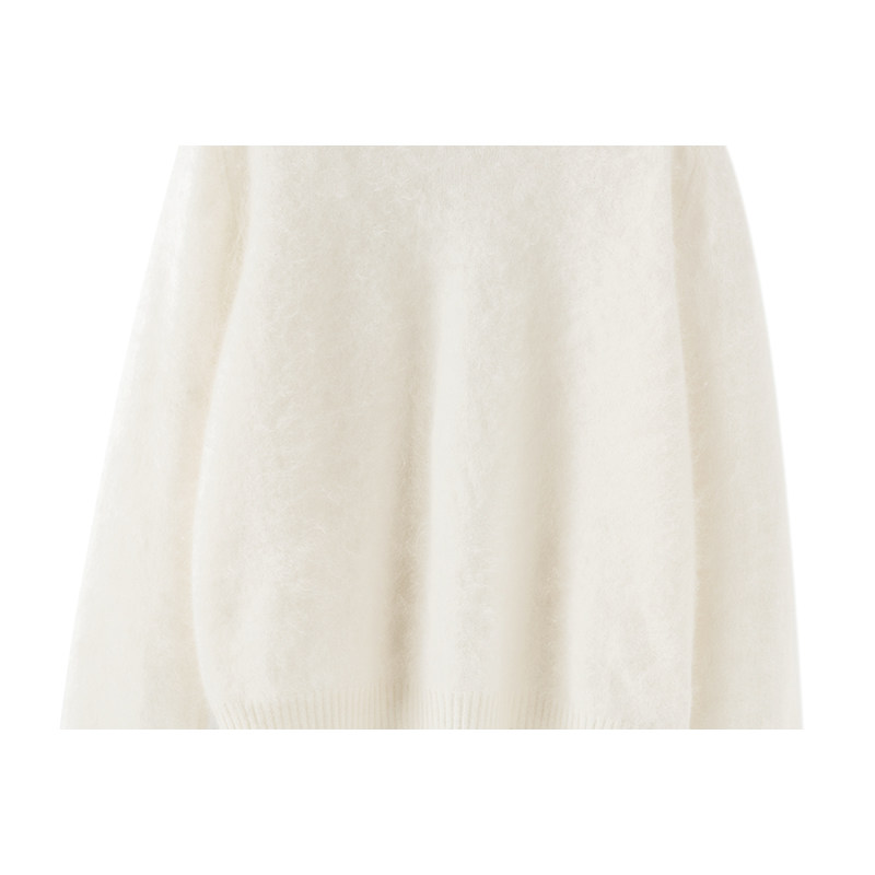 柔情似水~12针岛精皮草拉绒圆领针织100%纯羊绒衫女套头打底,淘宝优惠券,粉丝福利购,淘宝优惠卷