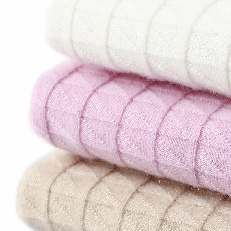 基础美翻！时尚菱格半高领羊绒衫女纯羊绒毛衣套头针织打底衫秋冬,淘宝优惠券,粉丝福利购,淘宝优惠卷