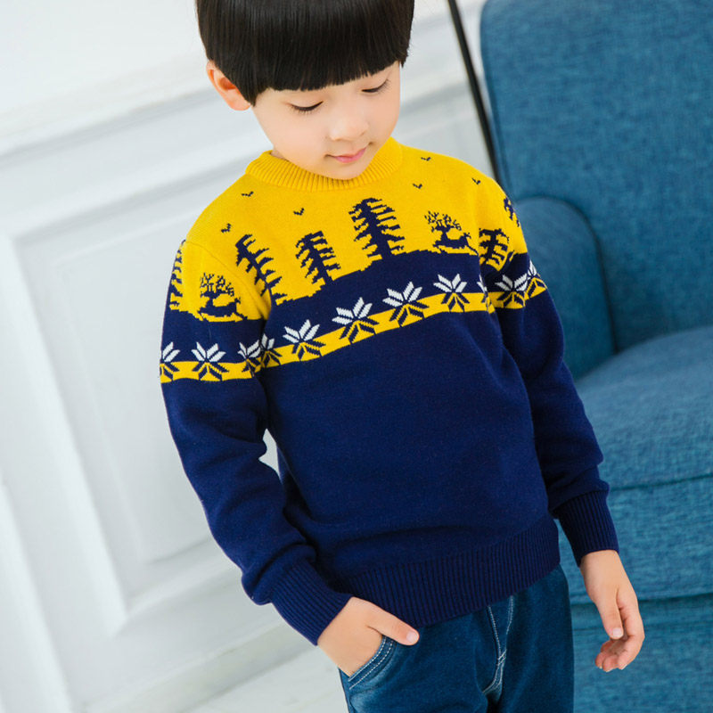 2025童装男童秋装加厚毛衣儿童男孩纯棉针织衫中大童加厚春秋款潮,淘宝优惠券,粉丝福利购,淘宝优惠卷