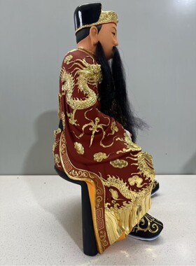 李府王爷李千岁尺三脱身神像16寸