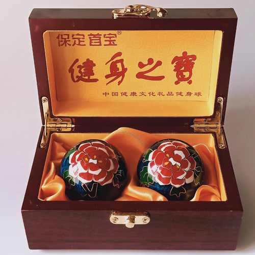 保定铁球健身球中老年手球保健球空心铃音球手握手转球礼品球 - 图3