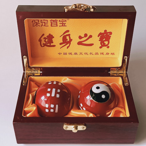 保定铁球健身球中老年手球保健球空心铃音球手握手转球礼品球 - 图1