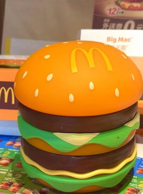 汉堡拍拍灯卧室宿舍床头小夜灯