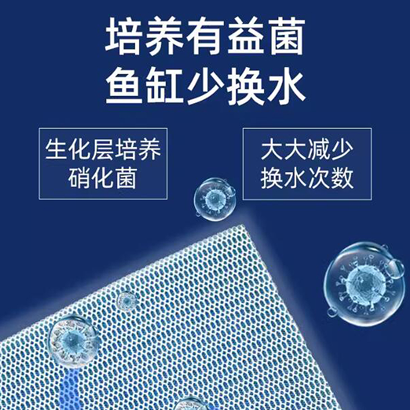 鱼缸过滤棉净化鱼缸过滤材料高密度白海绵水族箱过滤器净水生化棉 - 图2