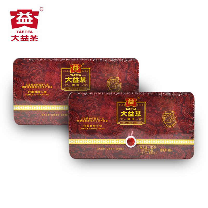 大益普洱茶熟茶 一级散茶201批次熟普洱2012年云南勐海茶叶125g*2 - 图2
