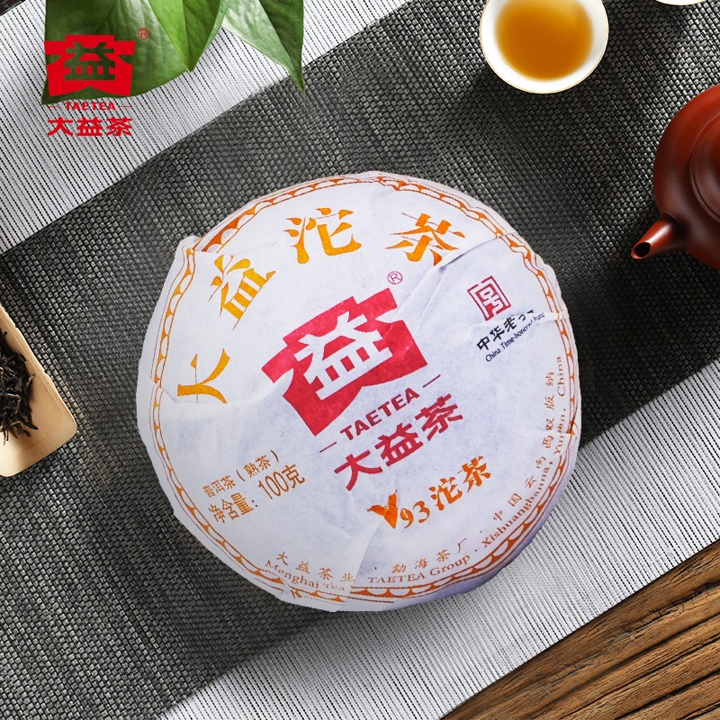 大益经典v93普洱沱茶100g/沱普洱茶熟茶2022年2201批次勐海沱茶 - 图2