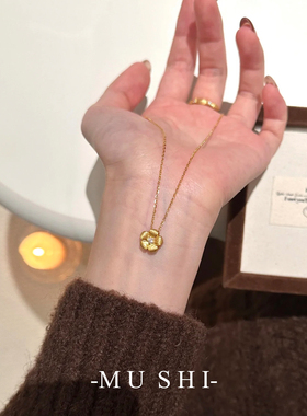 有钱花金项链女s925纯银