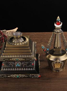 鎏金镶宝石舍利塔亚力塔