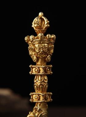 三面秽迹金刚杵纯铜普巴杵