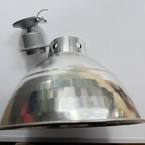 led工矿灯罩工厂车间工业吊灯加厚反光铝罩吊杆仓库厂房照明30CM - 图0