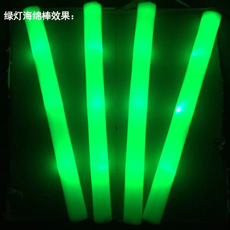 厂家直销七彩海绵发光棒泡沫棒演唱会定制大号荧光棒闪光棒印logo - 图0