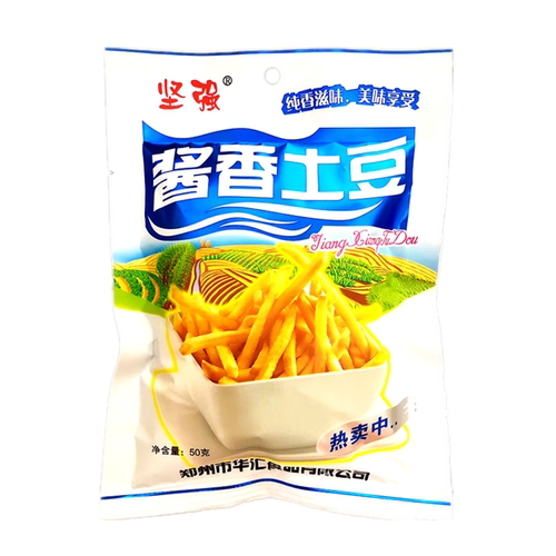 坚强酱香土豆番茄土豆薯条膨化零食品小吃休闲吃货好吃的8090怀旧 - 图0