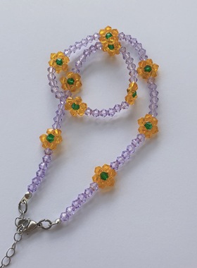 25元包邮自制手工串珠锁骨链