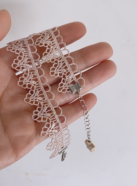 25元包邮朵拉手作颈链蕾丝choker超仙锁骨链项圈少女脖子饰品颈带