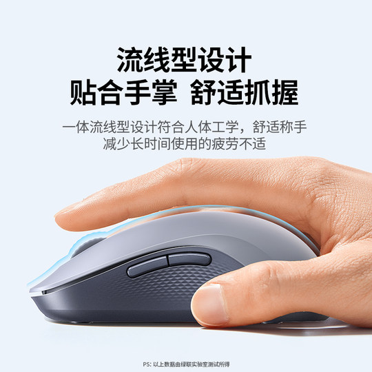 Ratón suave de carga inalámbrica de modo dual