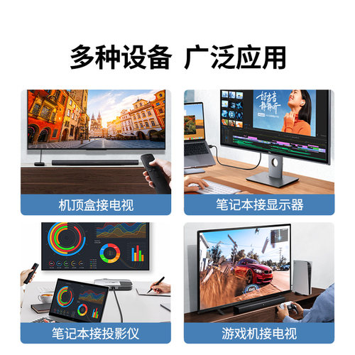 绿联hdmi线高清线2.1连接8k电脑电视机转显示屏4k数据加长2.0视频 - 图3