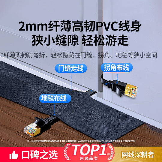 Плоский сетевой кабель Greenlink Gigabit Five, международные сертификаты