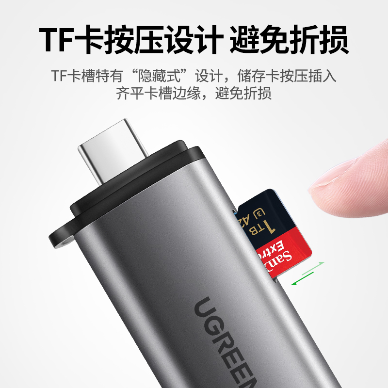 绿联读卡器usb3.0高速多功能合一sd内存卡转换tf安卓电脑u盘一体 - 图2