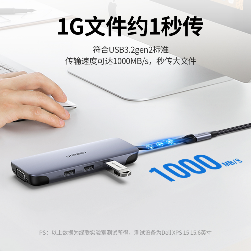 绿联typec延长线公对母口usbc3.1gen2数据线10gbs扩展坞c口转接加长适用于任天堂switch苹果电脑PD充电ns底座-图2