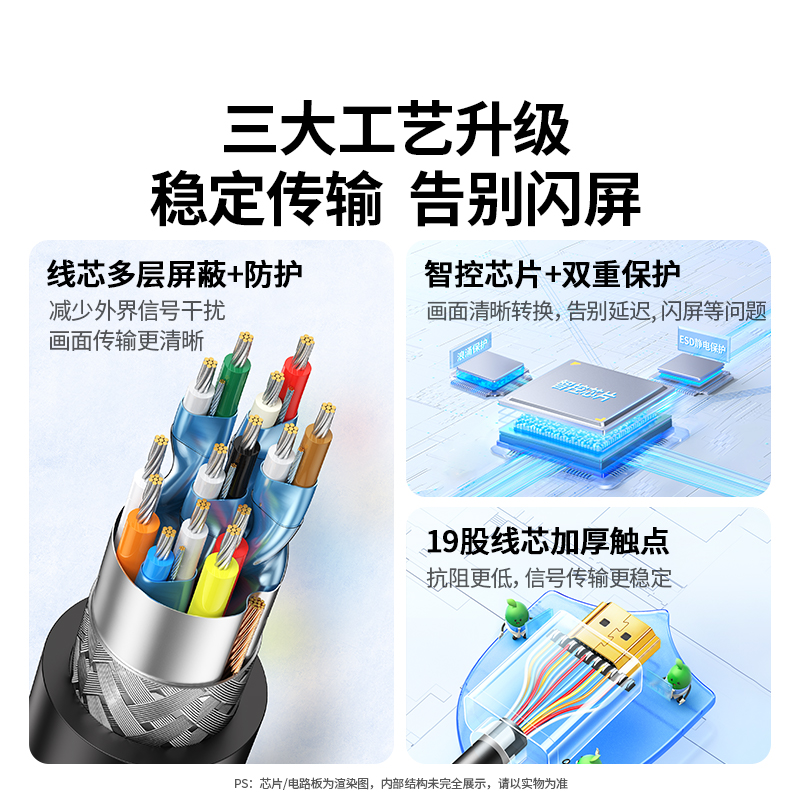 绿联hdmi转vga转换器笔记本电脑接口转接线显示屏投影仪高清接头