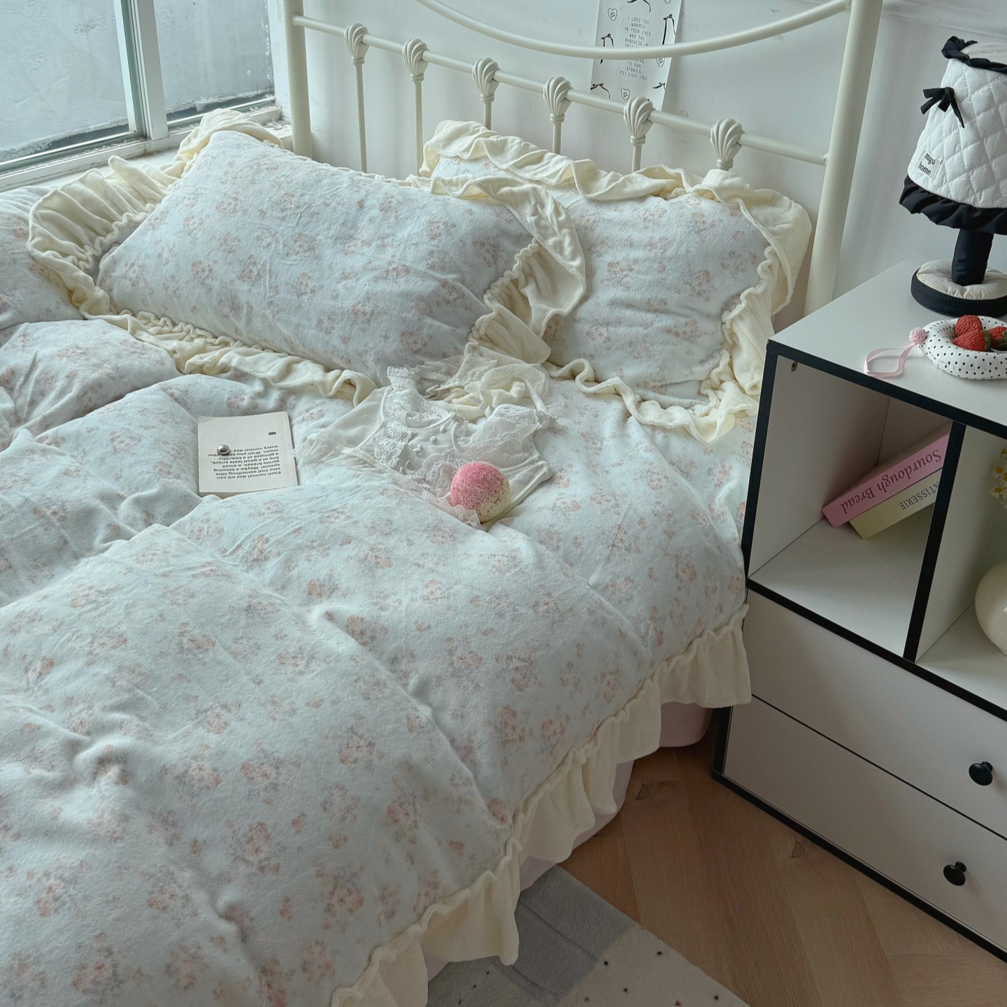 梨梦 雾岛听风 冬季保暖加厚牛奶绒四件套床单被套珊瑚绒床上用品,淘宝优惠券,粉丝福利购,淘宝优惠卷