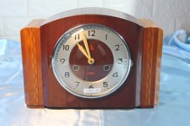 Shanghai China Clock Factory April 1981 Production of Three-Five-Card 555 Machinery Old Block Clock All-Copper Core