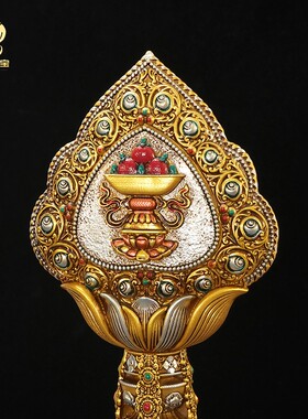 桌面树脂八吉祥摆件组合