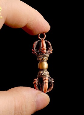 藏式金刚杵吊坠项链配饰