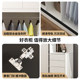 Solid wood ecological board thickened back panel sliding door wardrobe
