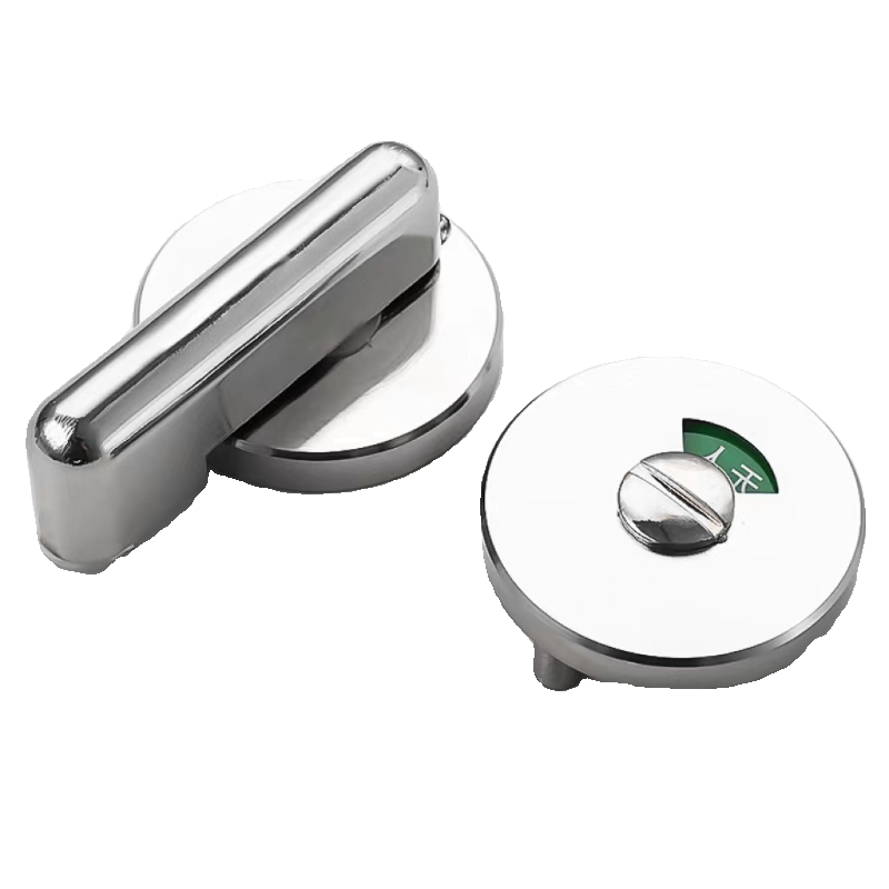 卫生间隔断五金配件公共卫生间隔断门锁不锈钢有人无人指示门锁扣 - 图3